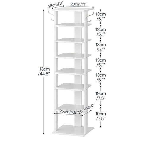 HOOBRO side hooks provide umbrella storage beside shoes for organized entryways.