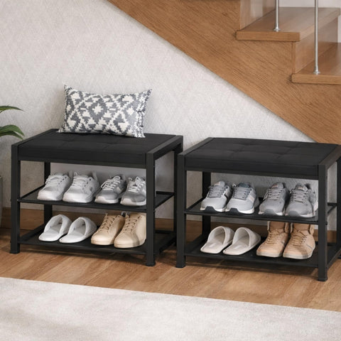 HOOBRO metal mesh shelves provide visible, breathable storage for entryways.