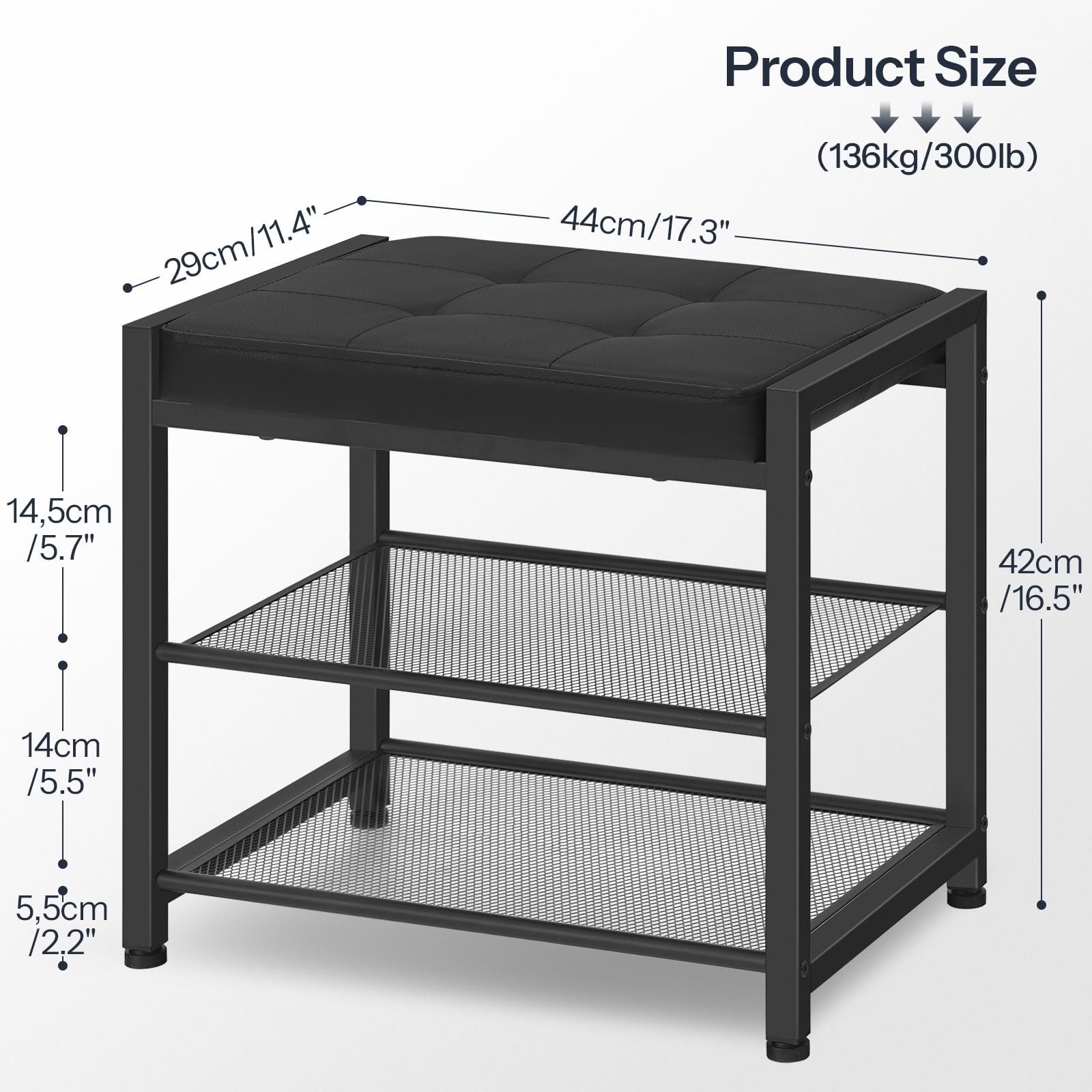 HOOBRO PU seat surface is easy to wipe clean after everyday use.