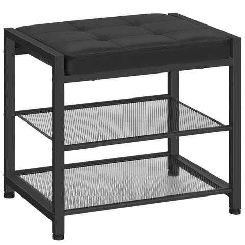 HOOBRO small shoe bench seat with PU leather for comfortable seating while changing shoes.