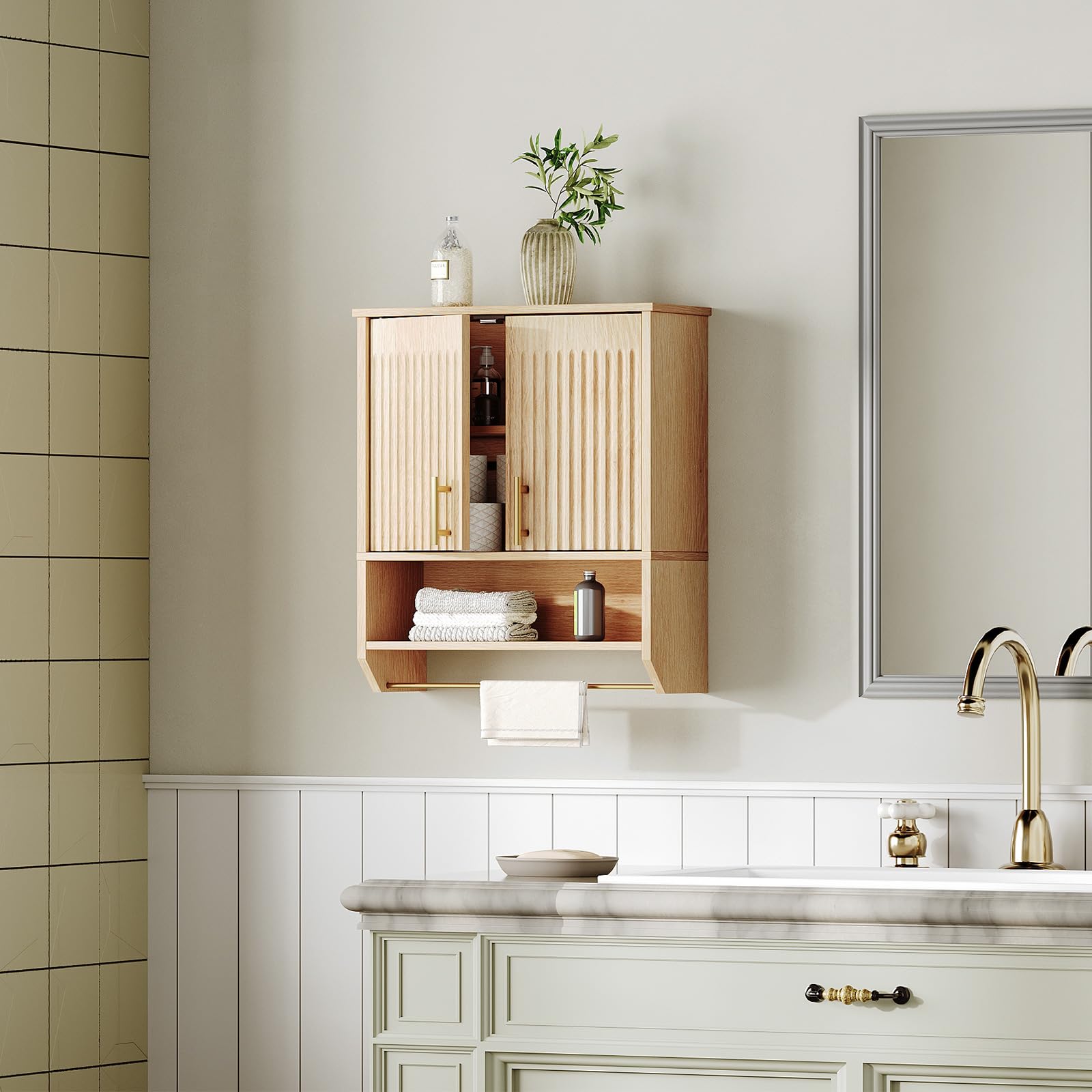 HOOBRO space-saving storage solution for tight bathrooms and apartments.