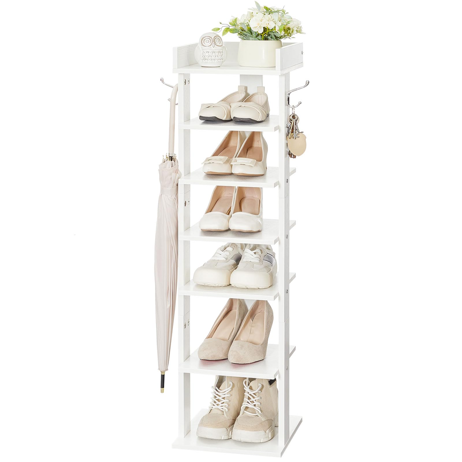 HOOBRO space-saving entryway organizer maximizes narrow spaces effectively.
