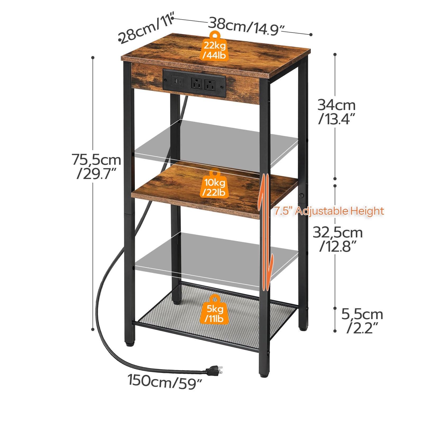 HOOBRO 3-tier storage increases organization in tight spaces
