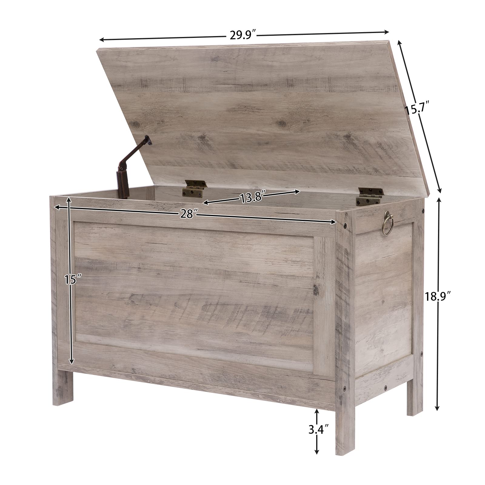 HOOBRO toy box includes clear instructions for easy assembly.