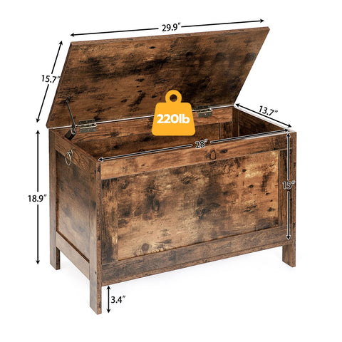 HOOBRO Toy Box entryway bench offers convenient seating with hidden storage for shoes.