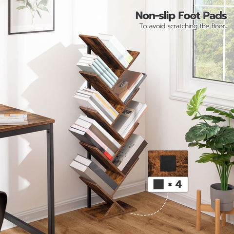 HOOBRO anti-tip hardware keeps the tall shelf stable and safe.