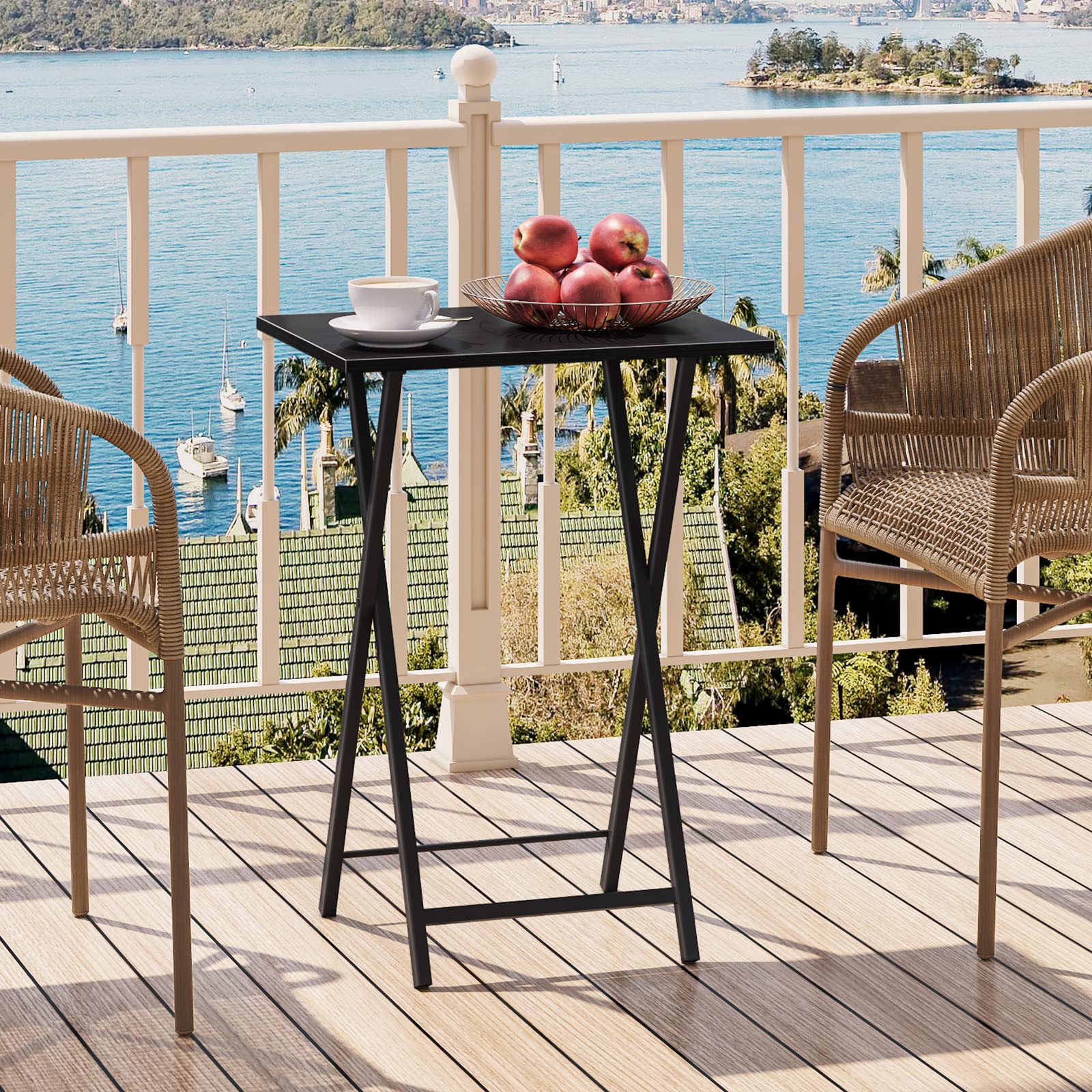 HOOBRO TV tray table is easy to assemble with clear instructions.