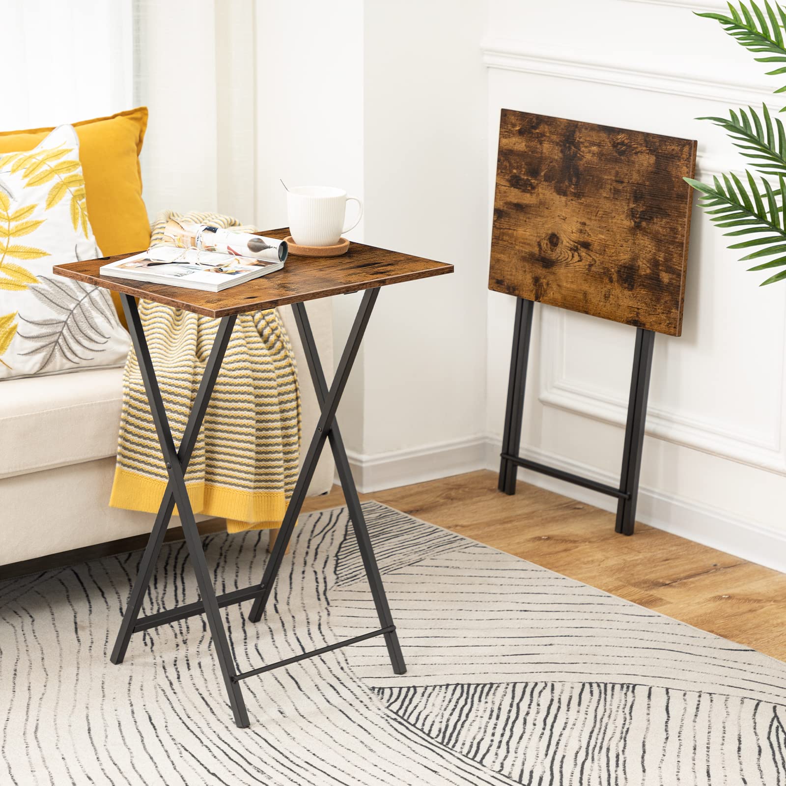 HOOBRO versatile surface suits laptops, drinks, and books for relaxed lounging.