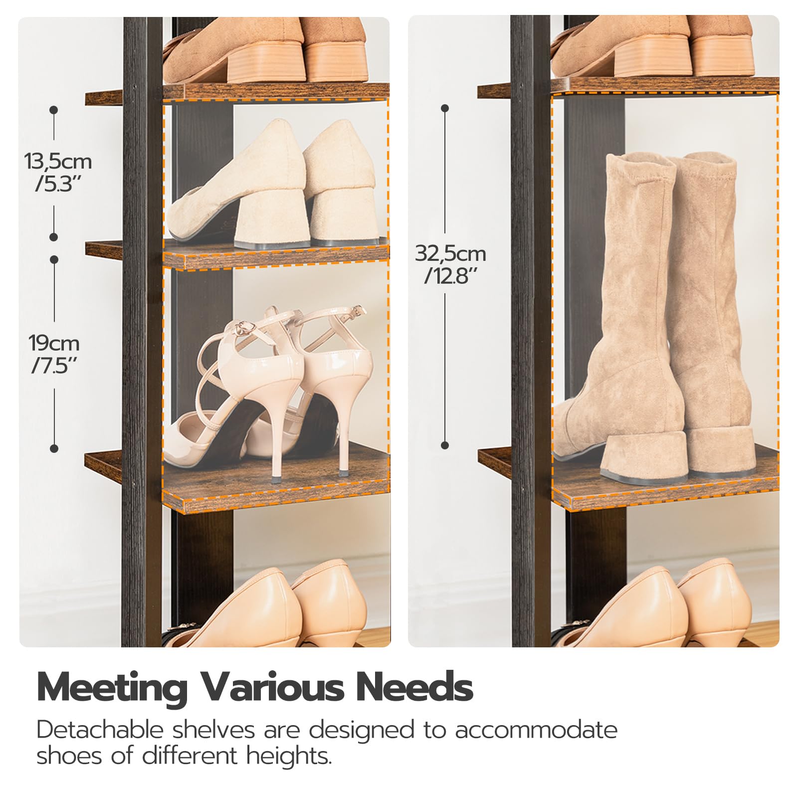 HOOBRO corner-friendly shoe rack fits tight spaces for versatile storage