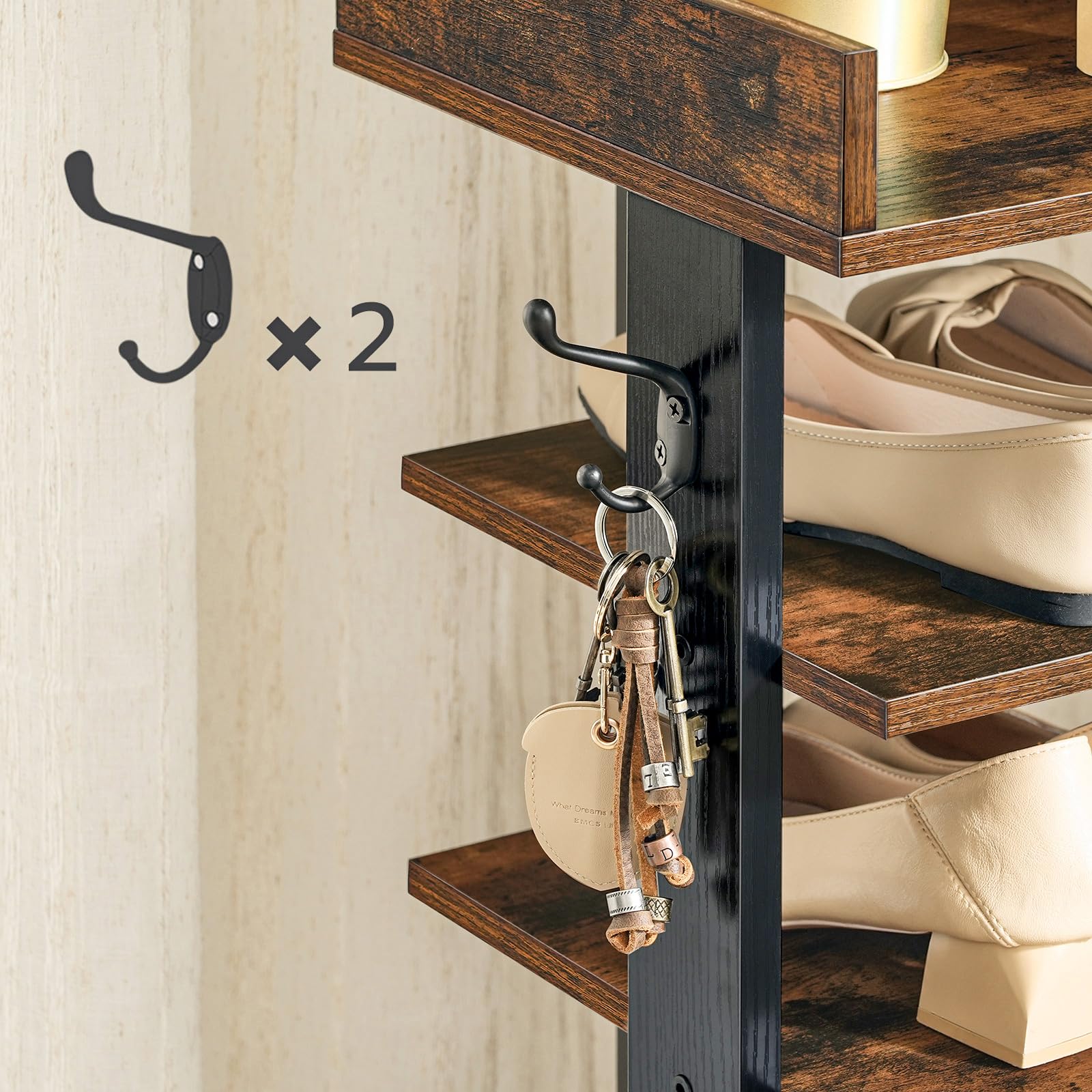 HOOBRO durable metal frame supports daily footwear use