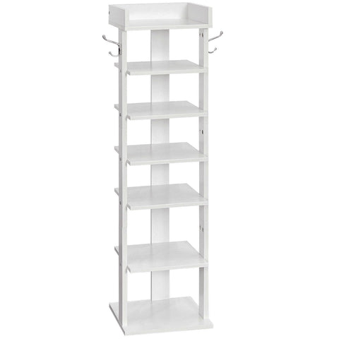 HOOBRO vertical shoe rack at the front door keeps entryway tidy and accessible.