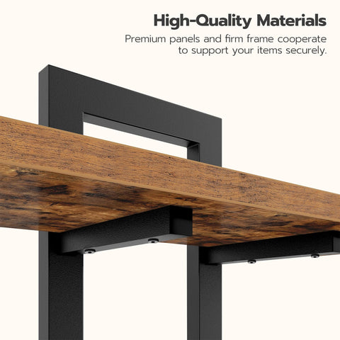 Modern minimalist HOOBRO shelves complement any corner or freestanding display.