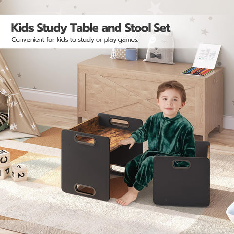 HOOBRO set with black frame shown in compact play area.