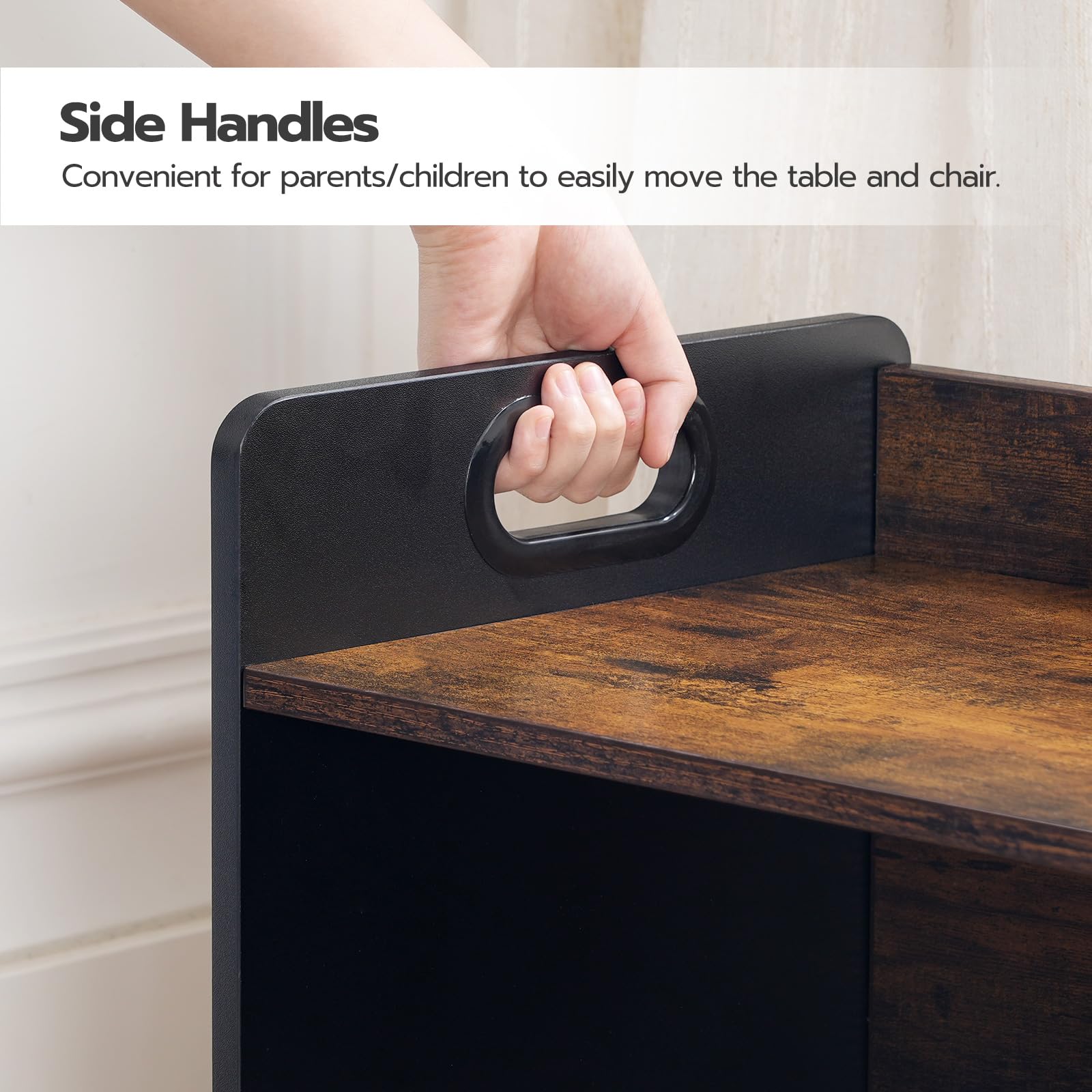 HOOBRO durable particleboard construction supports daily use.