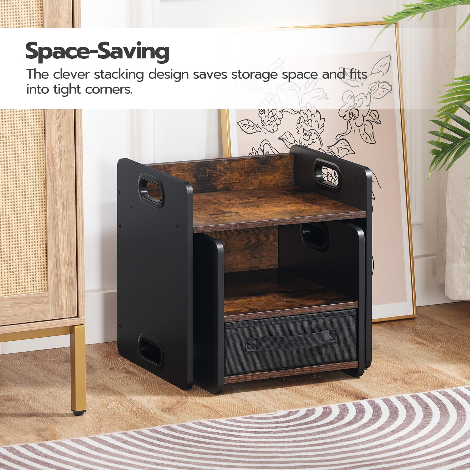 HOOBRO stackable design helps store the set neatly.