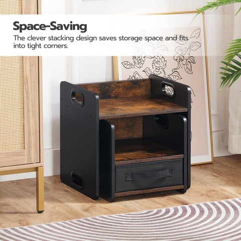 HOOBRO stackable design helps store the set neatly.