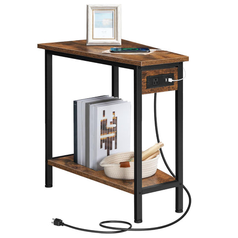 HOOBRO wedge end table suitable for living rooms and bedrooms