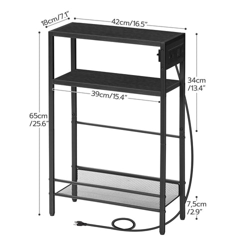 HOOBRO wooden shelves on top for remote controls and glasses organization
