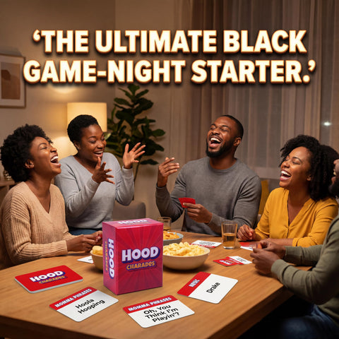Hood Charades 100 premium playing cards boost durable, smooth gameplay.