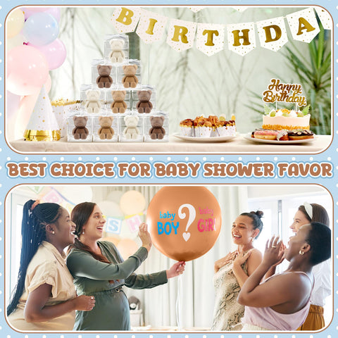 Hoolerry bear candle fragrance adds a warm, memorable aroma for baby showers.