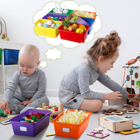 Hoolerry cubby bin with handles offers easy grip and portability.