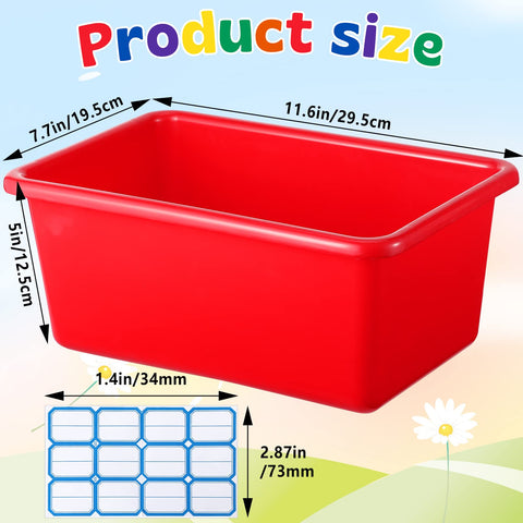 Hoolerry labels on bins enable quick content identification.