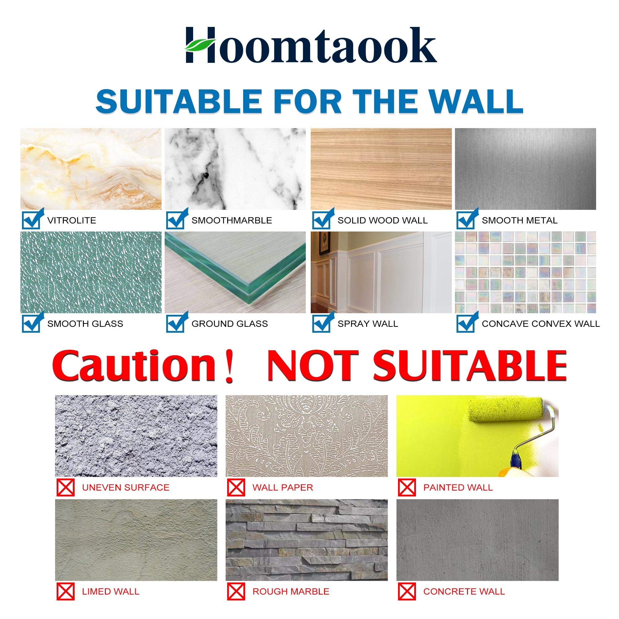 Hoomtaook rustproof aluminum finish blends in with quick drainage.