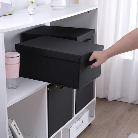 HOONEX storage bin collapsible body folds for compact storage