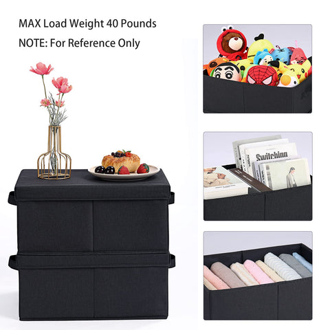 HOONEX storage bin with removable lids protects contents from dust