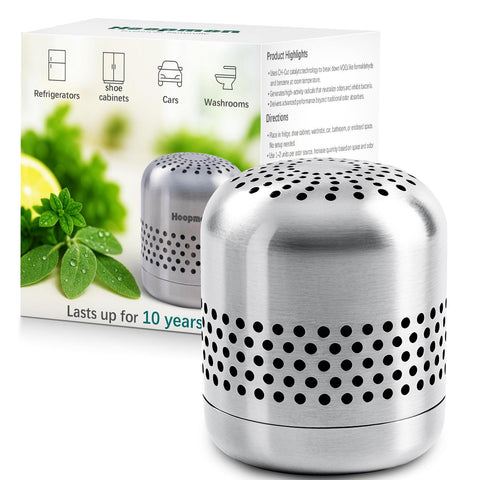 Hoopmon Upgraded Refrigerator Deodorizer front view for long-lasting freshness