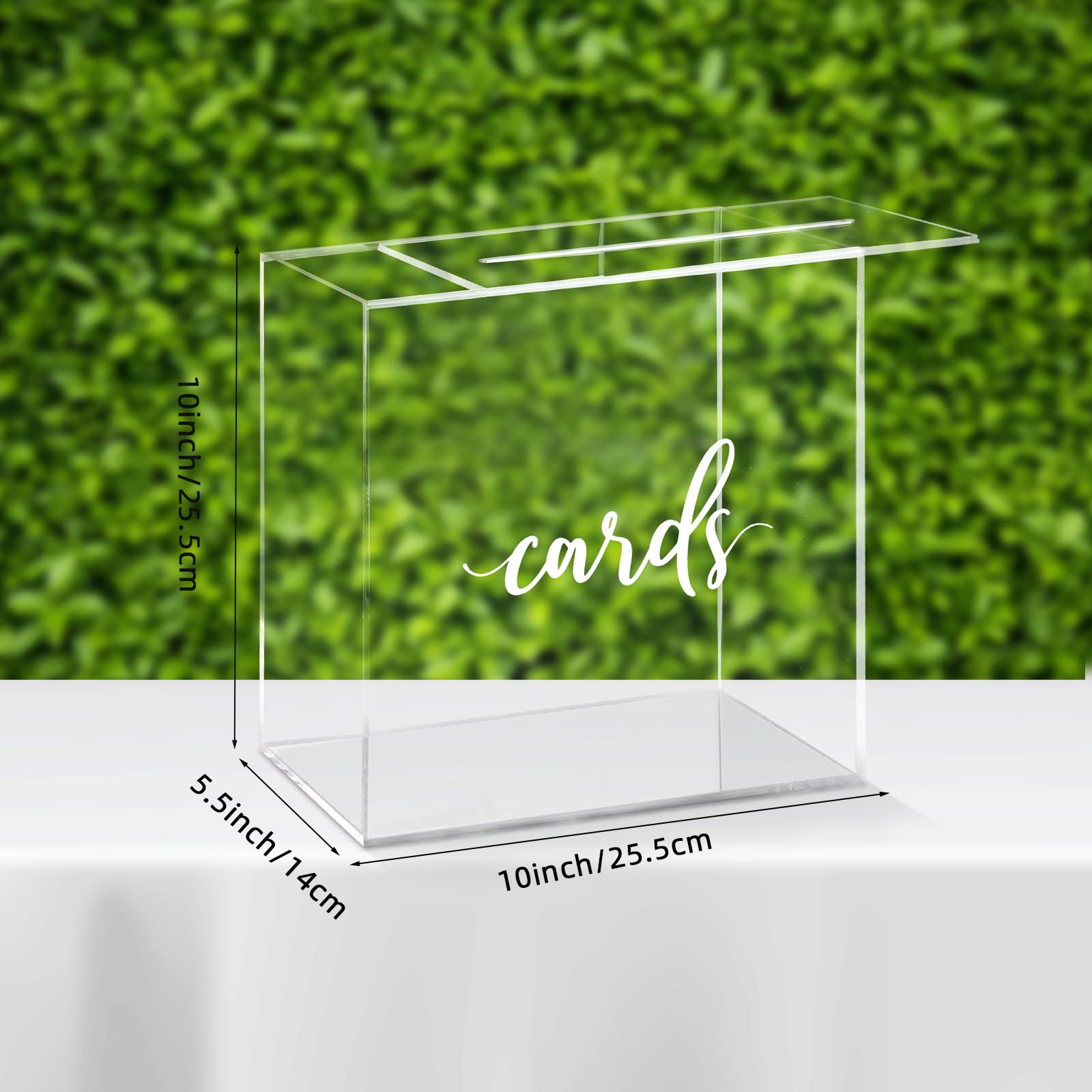 Hooqict 10x10x5.5 inch box capacity for 175 cards at events