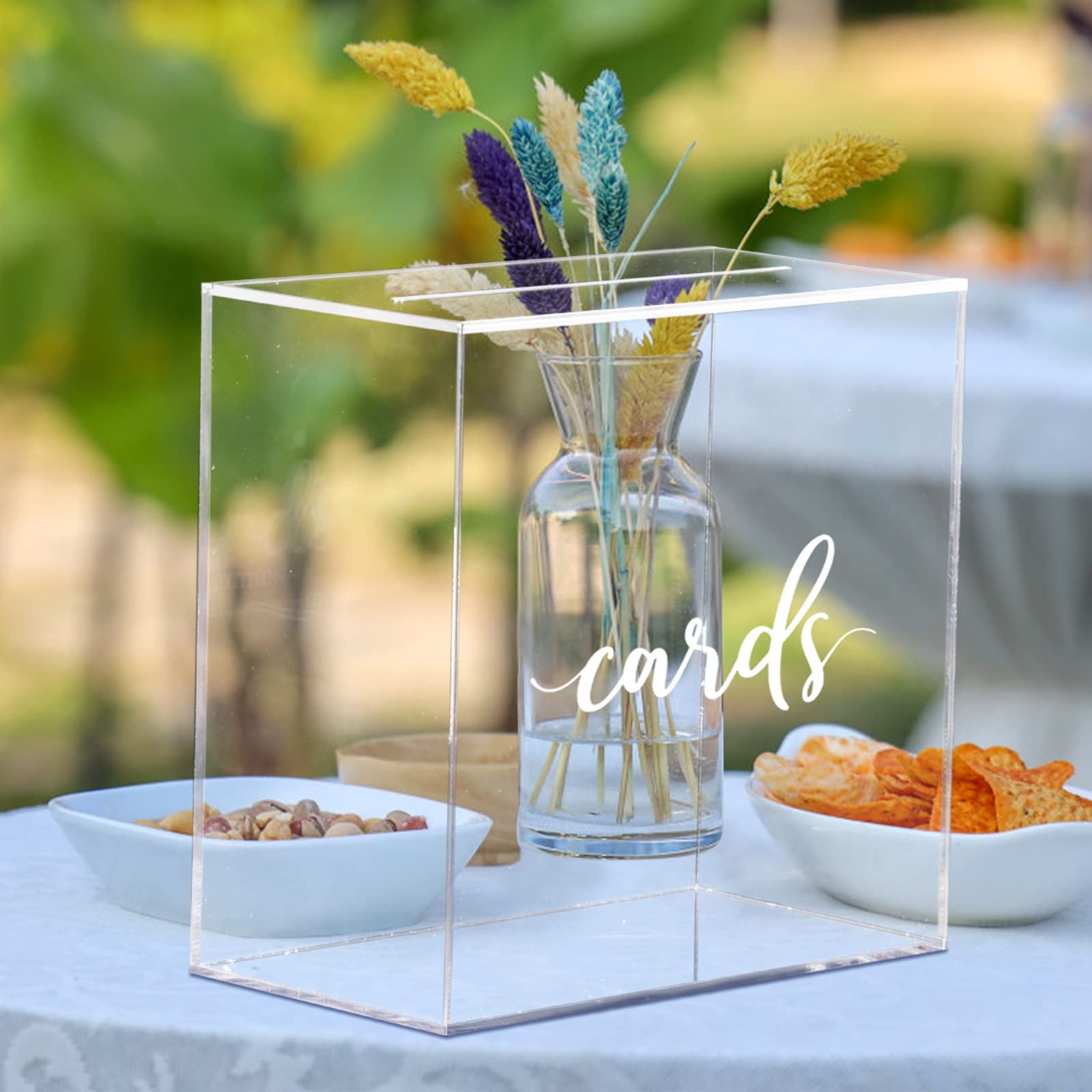 Hooqict donation box in clear acrylic for fundraising events