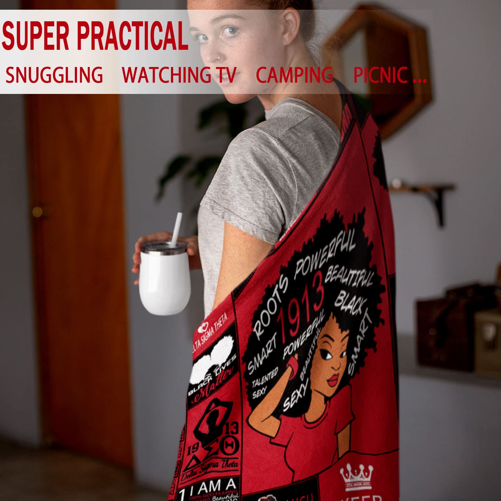 HOORZ 320gsm fleece blanket feels ultra-soft and durable for year-round warmth