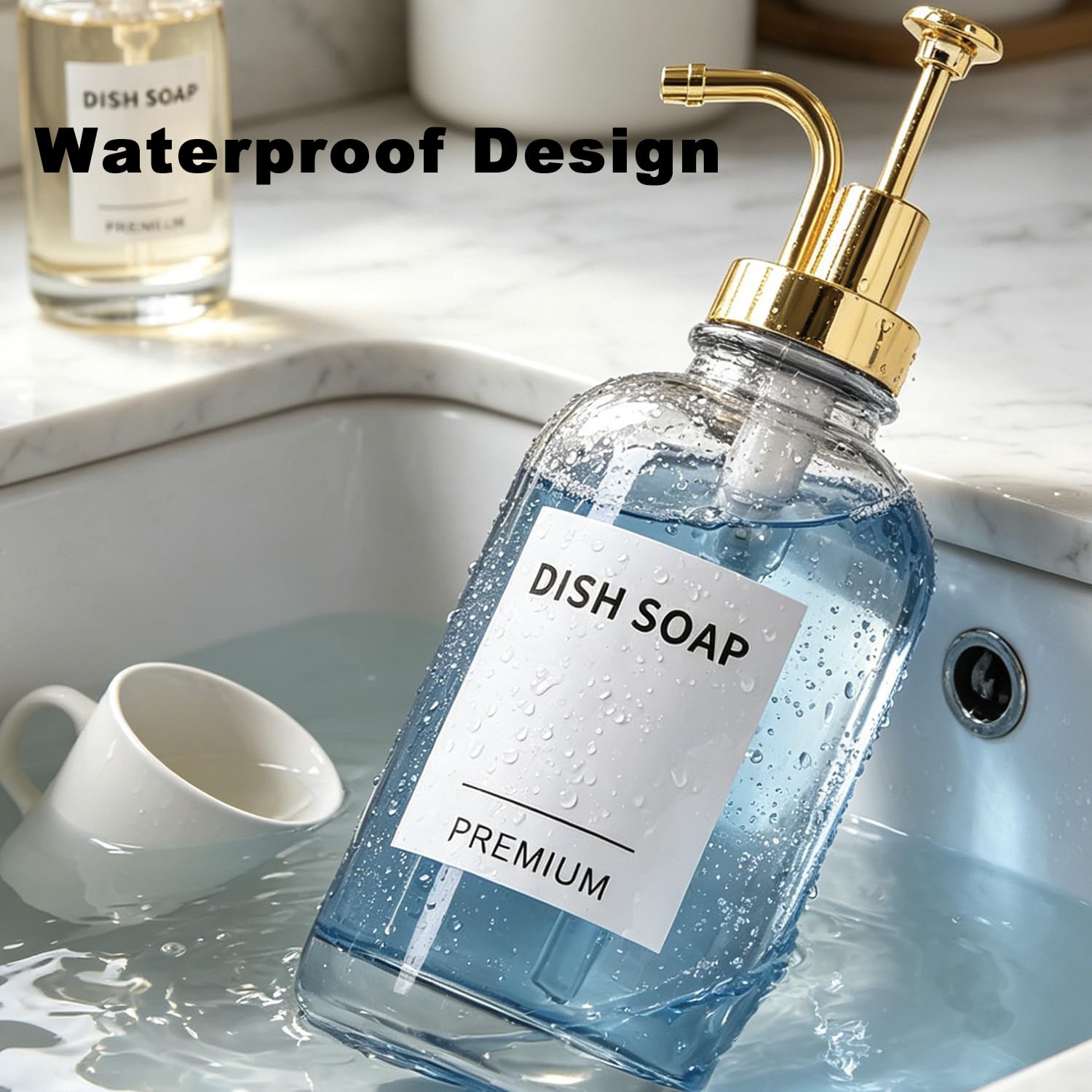 Hoousuper two-pack bottles ideal for kitchen bathroom and laundry use