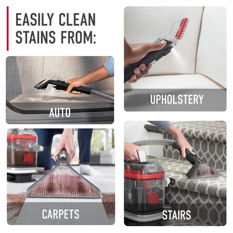 Hoover CleanSlate Plus dual tank system separates clean and dirty water for better control.