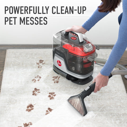 Hoover CleanSlate Plus hose rinse tool flushes dirt for ready-to-use cleaning.