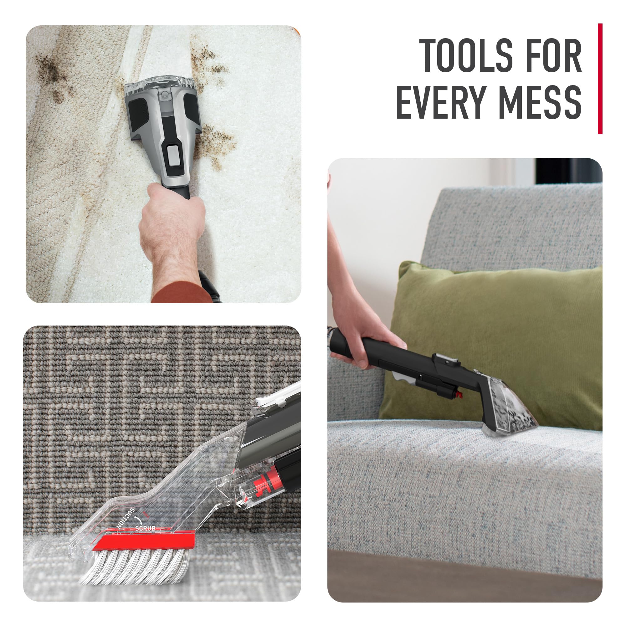 Hoover CleanSlate XL compatible with Hoover portable cleaning solutions for refreshed results