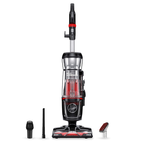 Hoover MaxLife Pro Pet Swivel front view shows strong suction for carpets and hard floors.