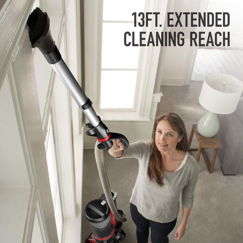 Hoover MaxLife Pro Pet Swivel XL dirt cup for fewer trips to empty.