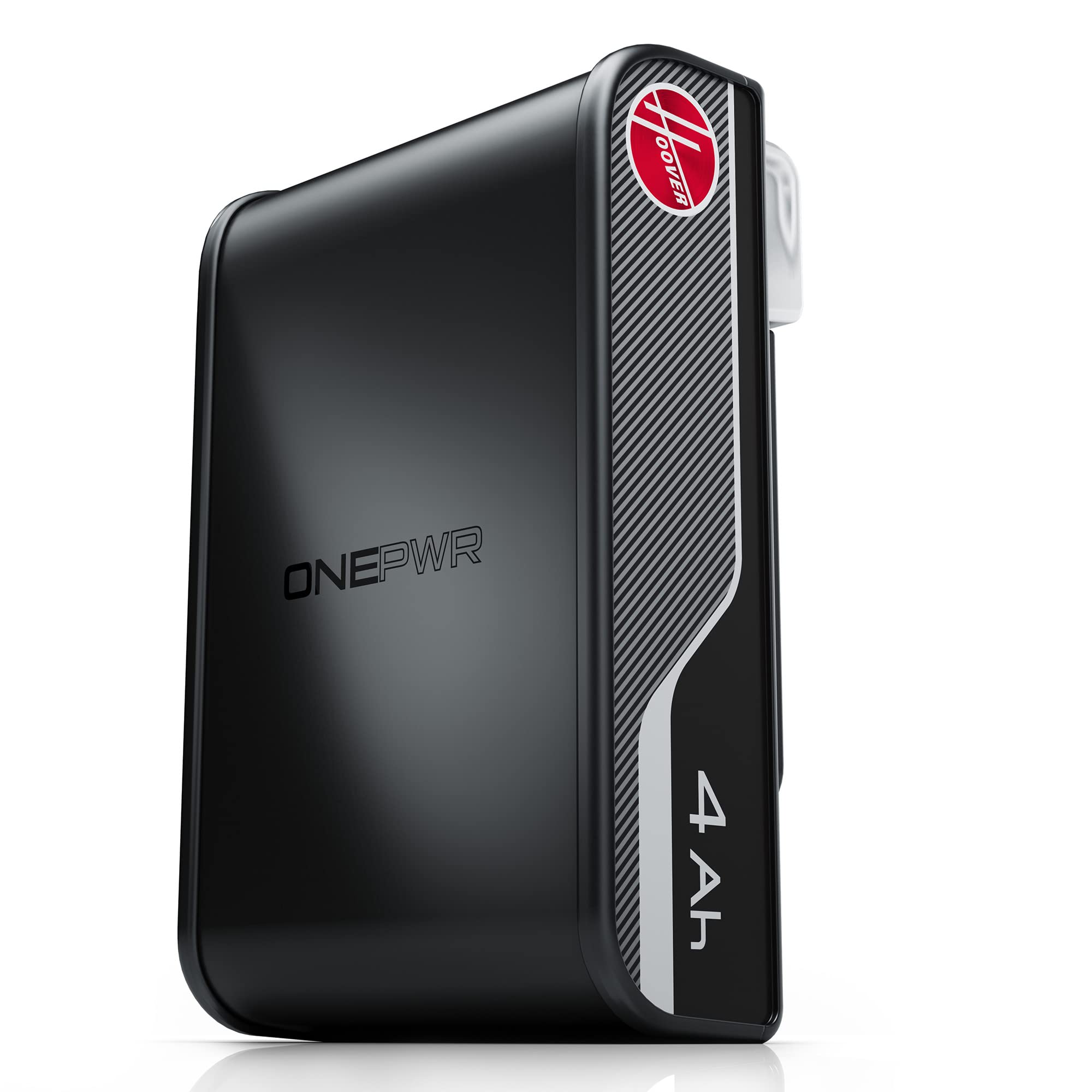 Hoover ONEPWR 4.0 Ah battery in use powering cordless cleaning.