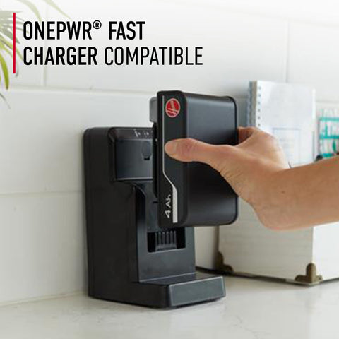 Hoover ONEPWR battery compatibility across multiple tools for flexible cleaning.