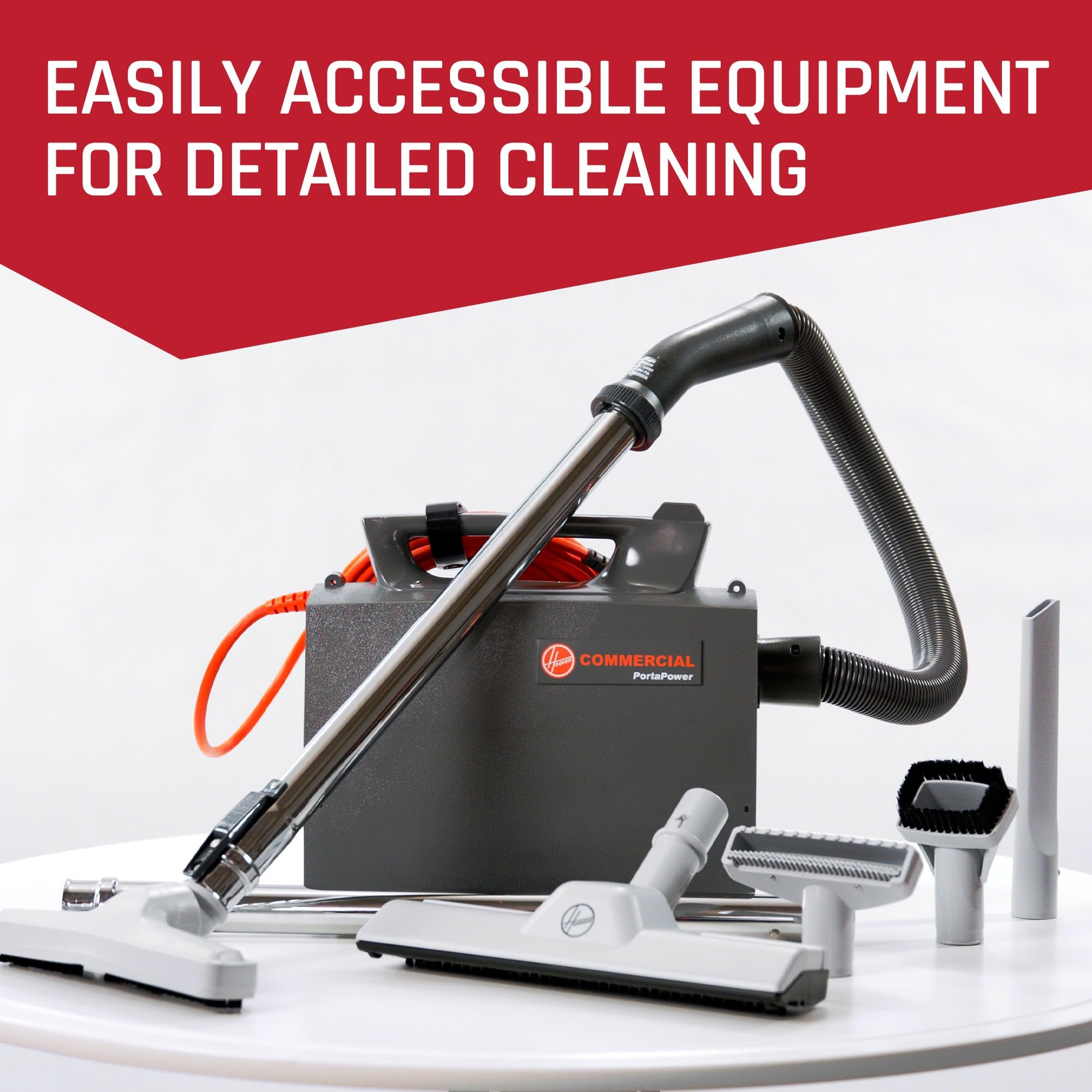 Hoover PortaPower accessory pack provides versatile tools for diverse cleaning tasks.