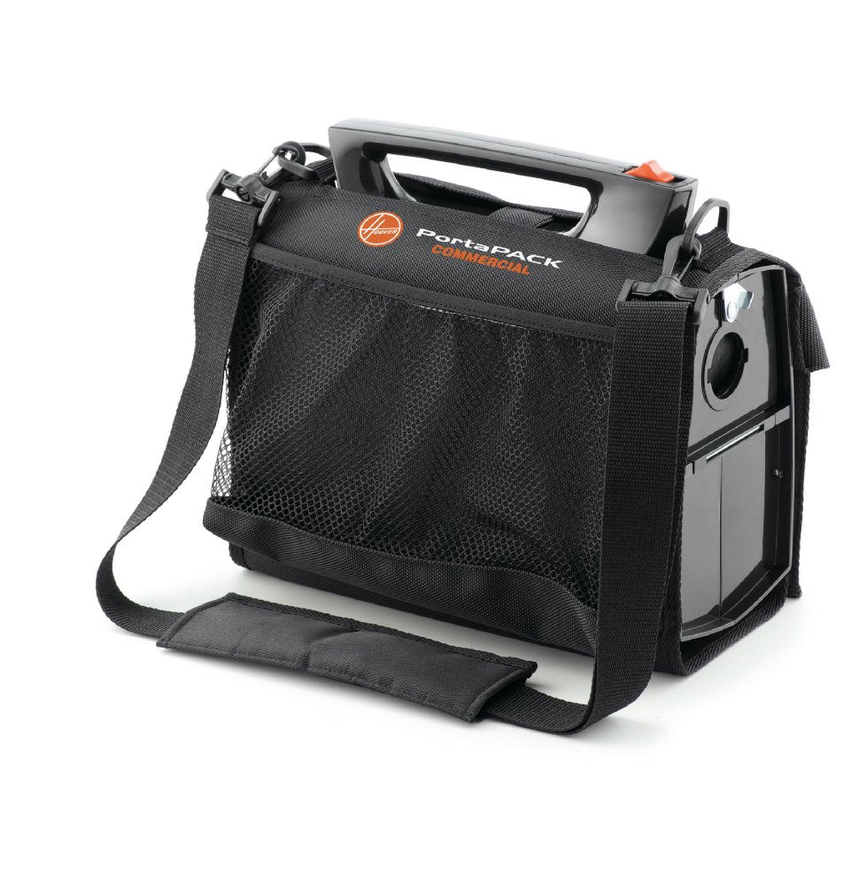 Hoover Portapower carrying bag with padded strap for comfortable transport and quick tool access.