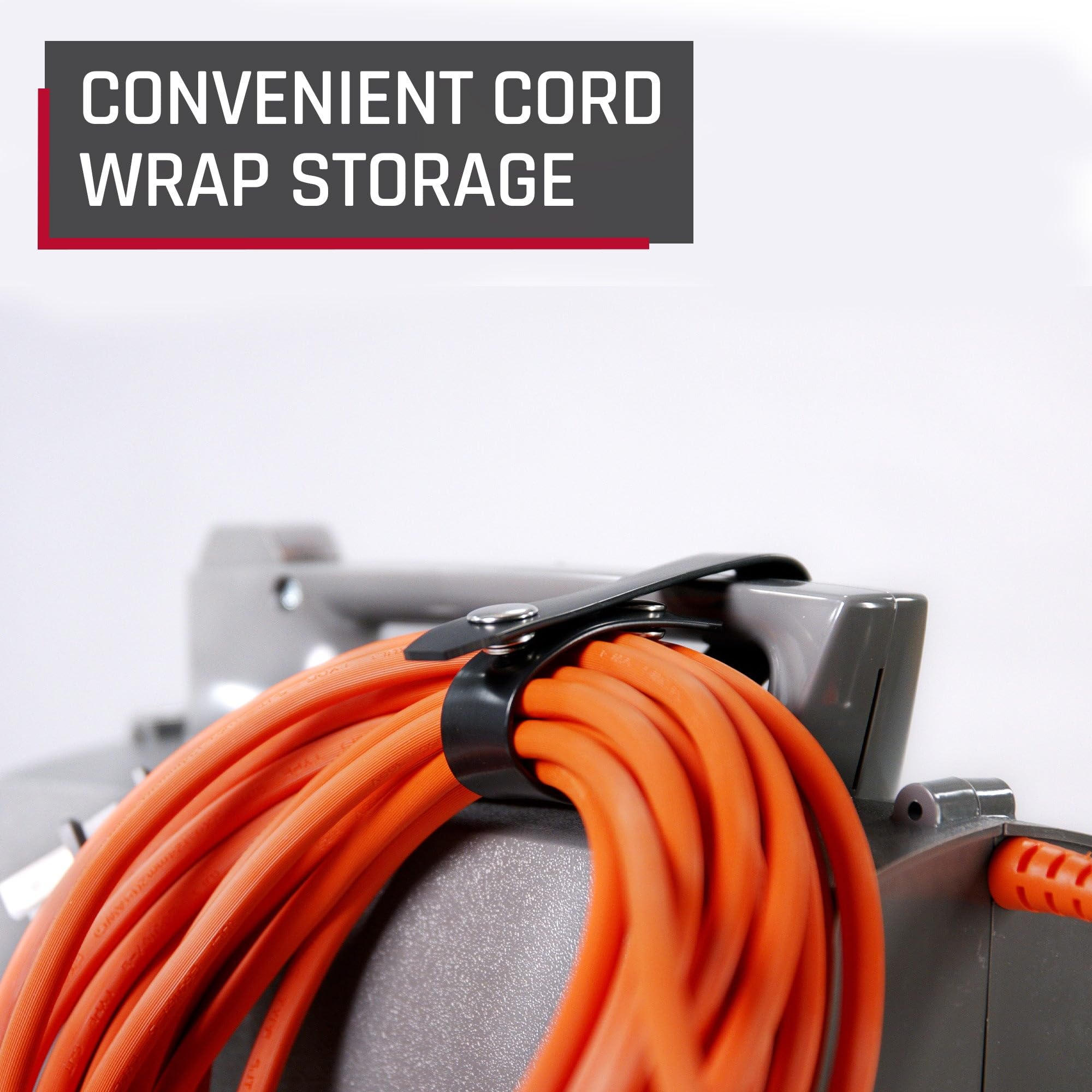 Hoover PortaPower stretch hose helps access corners and edges more easily.