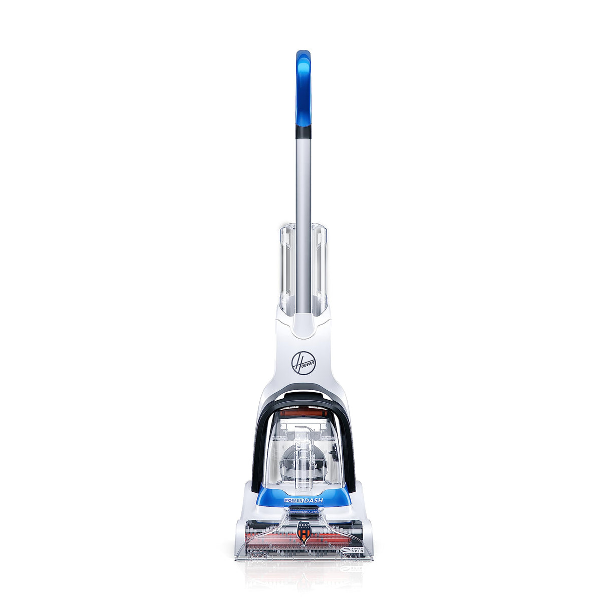 Hoover PowerDash Pet compact brush roll cleans pet messes quickly on carpets