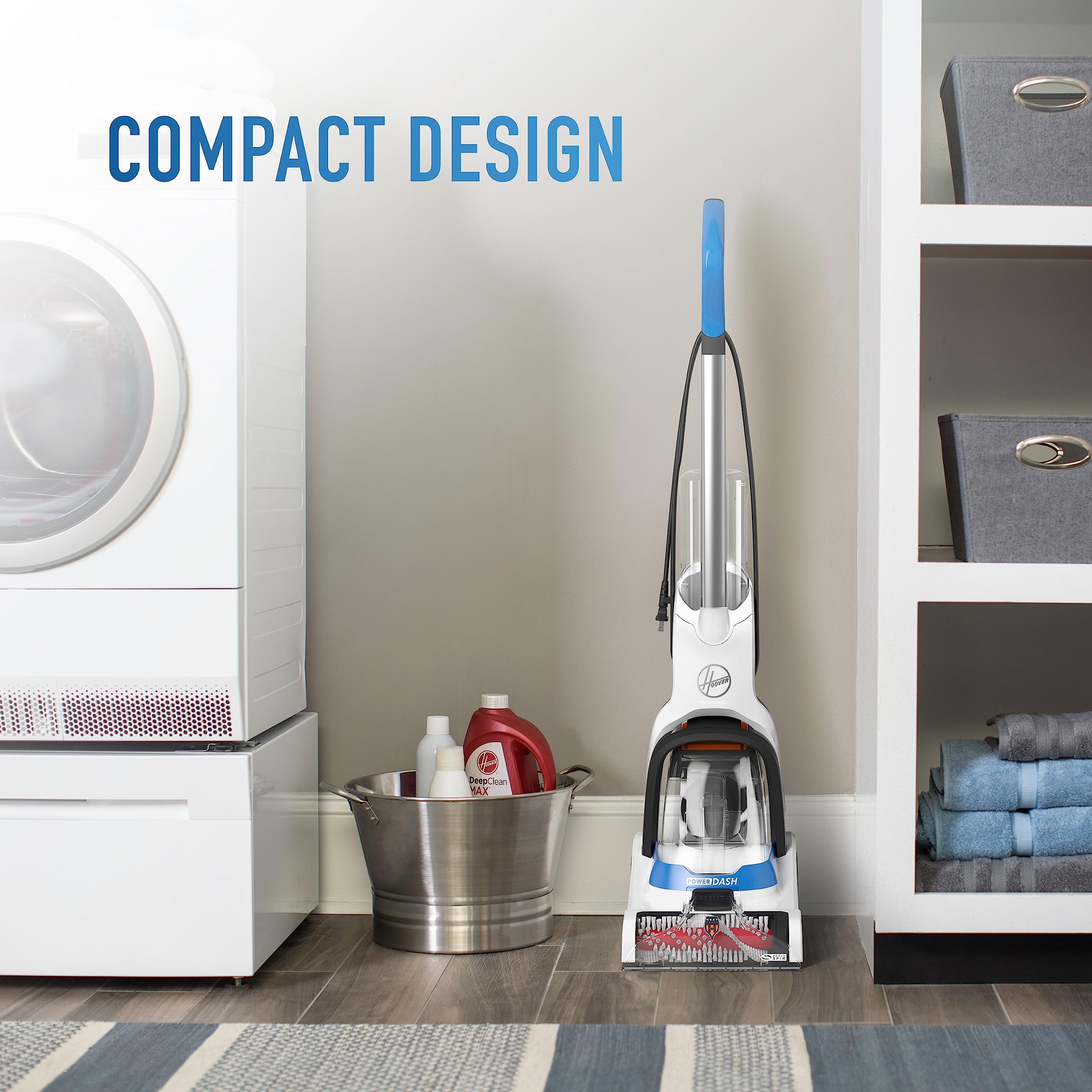 Hoover PowerDash Pet compact is lightweight for easy carrying and storage