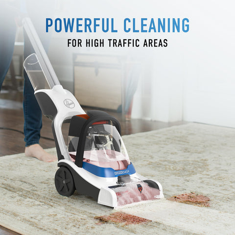 Hoover PowerDash Pet compact cleans pet messes from stairs and upholstery