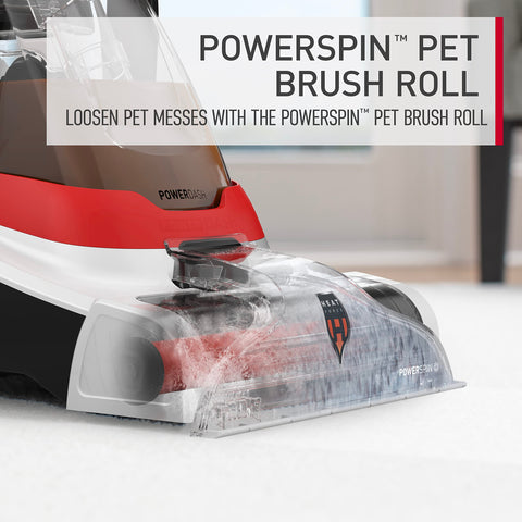 Hoover PowerDash Pet+ large-tank reduces refills during sessions.
