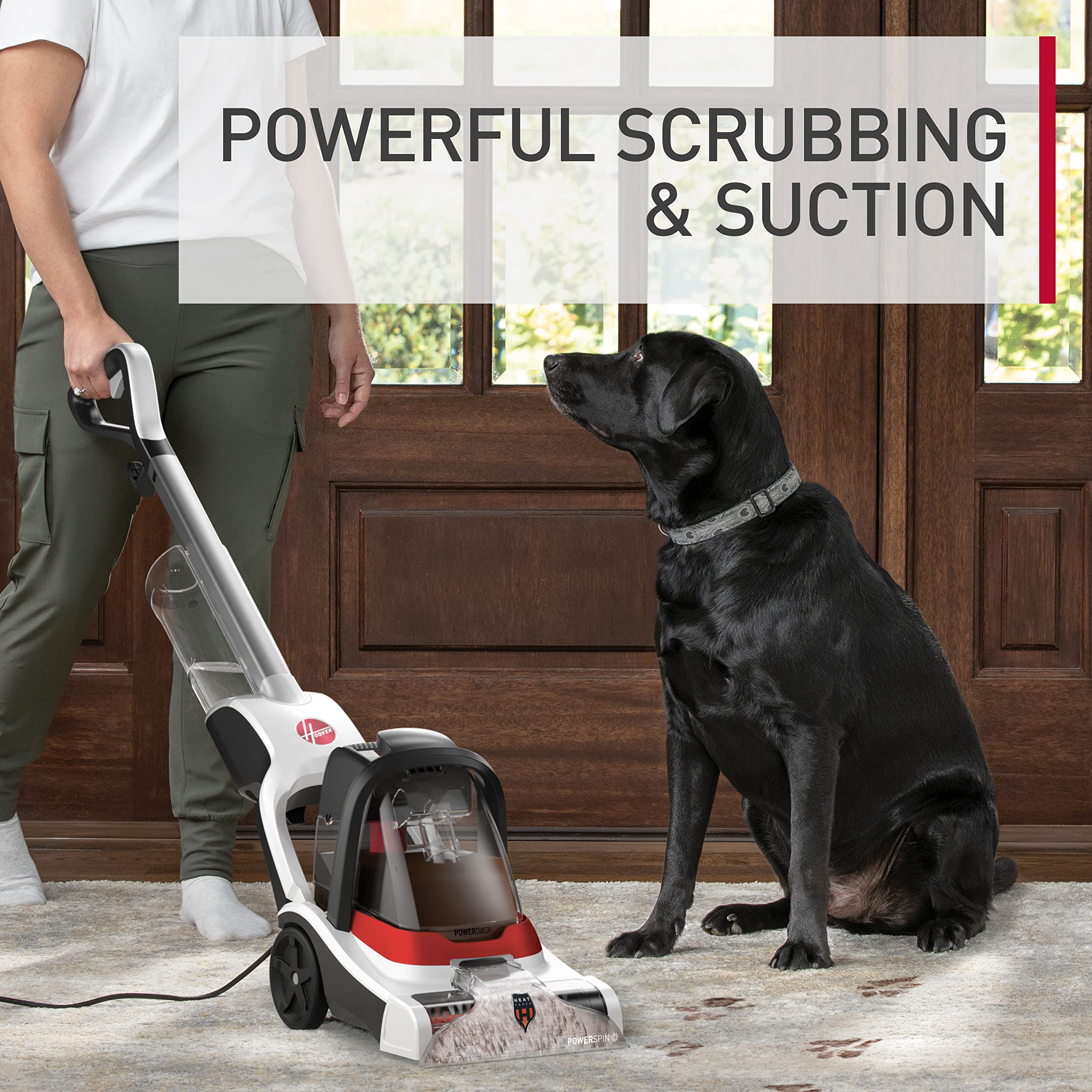 Hoover PowerDash Pet+ stain-removal for pet messes.