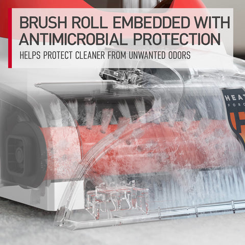Hoover PowerDash Pet+ sample-solution included for enhanced cleaning.